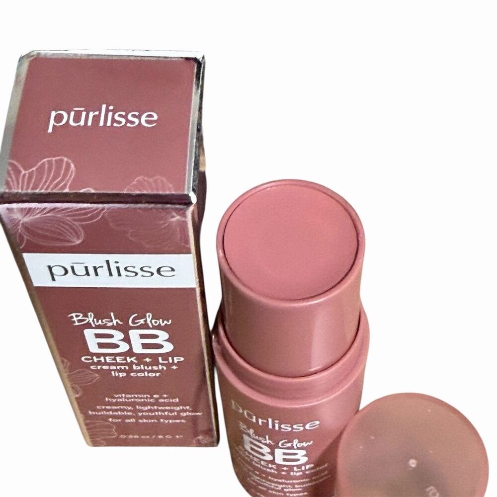 Purlisse Blush Glow BB Cheek + Lip Cream Moving Mauve 2-in-1 0.28 oz